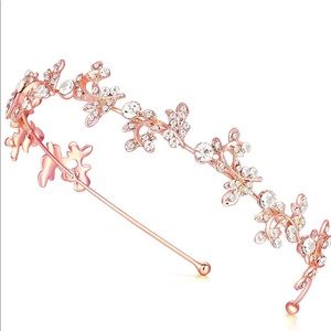 Crystal flowered headband